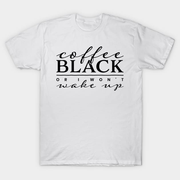 Black Motivation T-Shirt by Saldi